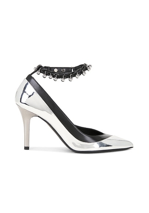 Isabel Marant Peleny Pump in Silver & Black - Metallic Silver. Size 38 (also in 36, 39, 40).