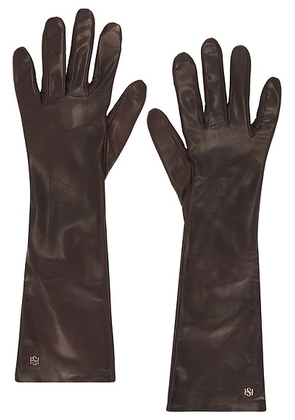 HANDSOME STOCKHOLM Essential Long Gloves in London Tan - Brown. Size XS (also in ).