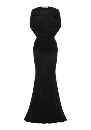 Alex Perry Draped Capelet Maxi Dress - Moda Operandi