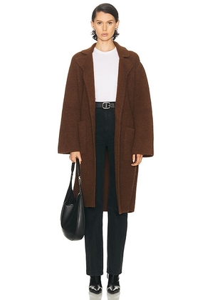 Jenni Kayne Jessica Sweater Coat in Chocolate - Chocolate. Size M (also in L, S, XS).