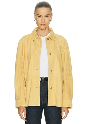 Jenni Kayne Suede Lennox Jacket in Honey - Yellow. Size M (also in L).