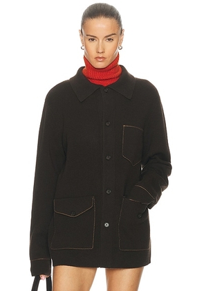 Guest In Residence Industry Jacket in Burnt Cocoa & Almond - Chocolate. Size S (also in M, L, XL).