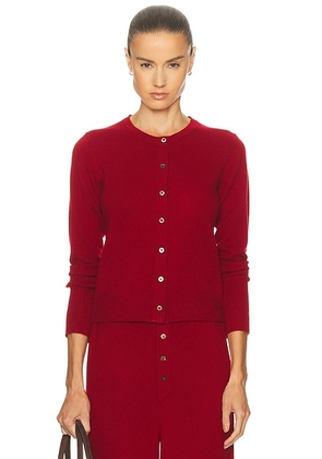 Guest In Residence Jane Cardigan in Ruby - Red. Size S (also in XS, M, XL).