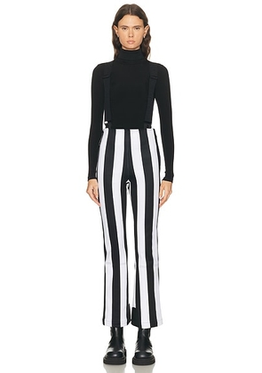 Goldbergh Lunira Ski Pant in Linea Black & White - Black. Size 36 (also in 34, 40, 42).