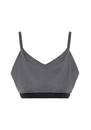Miu Miu Layered Wool-Cashmere Crop Top - Moda Operandi