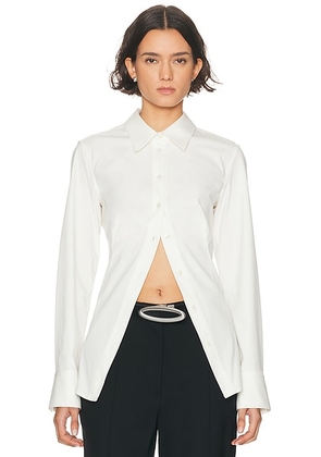 HAELO Cinch Back Shirt in White - White. Size S (also in M, XS, XXS).