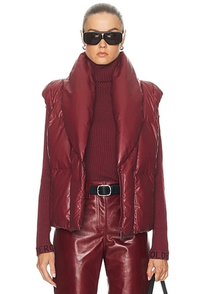 Goldbergh Balou Bodywarmer in Vino Rosso - Burgandy. Size 38 (also in 36, 40, 42).