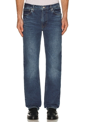 FRAME Modern Straight Jean in Station - Blue. Size 31 (also in 30, 32, 34, 36).