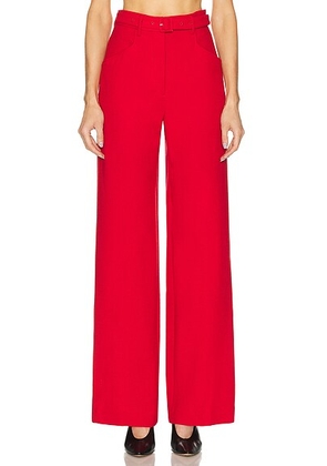 Gabriela Hearst Norman Pant in Scarlet Red - Red. Size 38 (also in 36).