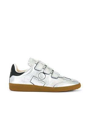 Isabel Marant Beth Sneaker in Gun Metal - Metallic Silver. Size 37 (also in 36, 40).