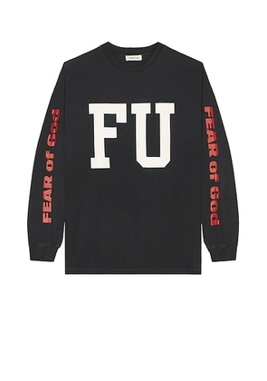 Fear of God RELAXED FREEDOM LS TEE in Black - Black. Size L (also in ).