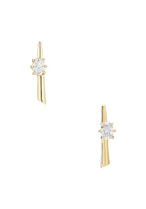 Jade Trau Rae Stud Earrings in 18k Gold - Metallic Gold. Size all.