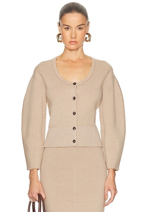 JACQUEMUS Le Gilet Doppio in Multi-beige - Beige. Size 36 (also in ).