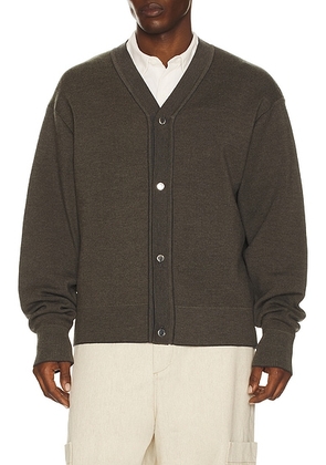 JACQUEMUS Le Cardigan Doppio in Multi khaki - Brown. Size M (also in S, L).