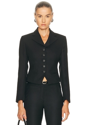 House of Dagmar Tailored Blazer in Black - Black. Size 40 (also in 36).