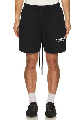 Fear of God ESSENTIALS Classic Short in Vintage Black - Black. Size XXL/2X (also in ).