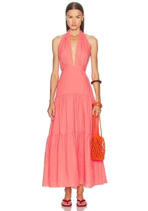 Johanna Ortiz Twilight Maxi Dress in Peach - Peach. Size 8 (also in 2, 4).