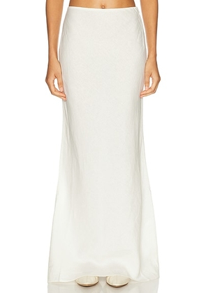 Cult Gaia Chantel Linen Skirt in Off White - Ivory. Size M (also in L).