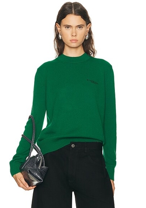 Givenchy Small Crew Neck Sweater in Emerald Green - Green. Size M (also in S, L).