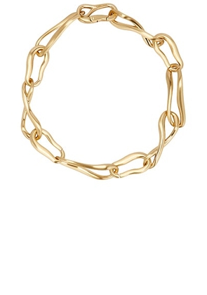 Cult Gaia Vera Necklace in Brushed Brass - Metallic Gold. Size all.