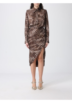 Dress ELISABETTA FRANCHI Woman color Brown