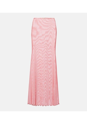 Bananhot Solay gingham maxi skirt