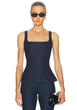 GRLFRND Valentina Corset in Alvarado St - Blue. Size M (also in S, XXS, XS, L, XL).
