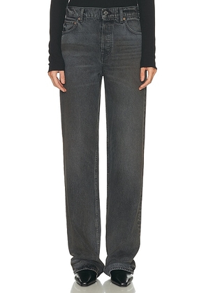 GRLFRND Bella Cinch Low Rise Boyfriend in Dark Cloud - Grey. Size 24 (also in 23, 25, 26, 27, 28, 29, 30, 31, 32).