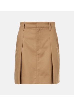 Brunello Cucinelli Monili pleated cotton mini skirt