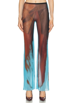 Jean Paul Gaultier Tennis Costume Pant in Multicolor - Blue,Brown. Size M (also in XS, S, L, XL).