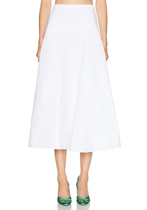 JACQUEMUS La Jupe Triangle in White - White. Size 36 (also in 34, 40).