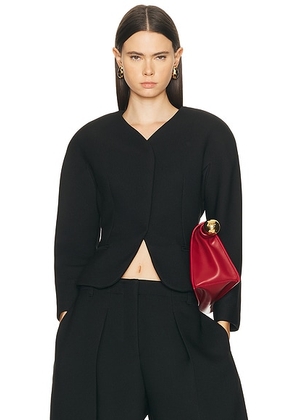 JACQUEMUS La Petite Veste Ovalo in Black - Black. Size 40 (also in 34, 42).