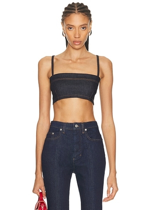 JACQUEMUS Le Bandeau Bisou De-nimes in Dark Navy - Navy. Size 34 (also in 40, 42).