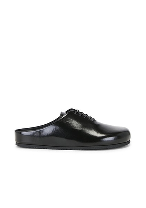 JACQUEMUS Les Mules Derbie in Black - Black. Size 41 (also in 42).
