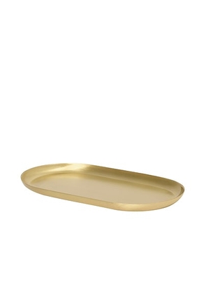 Ferm Living Basho Oval Tray in Brass - Metallic Gold. Size all.
