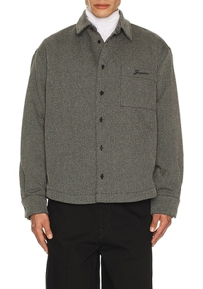 JACQUEMUS La Chemise Molino in Grey - Grey. Size 50 (also in 46).