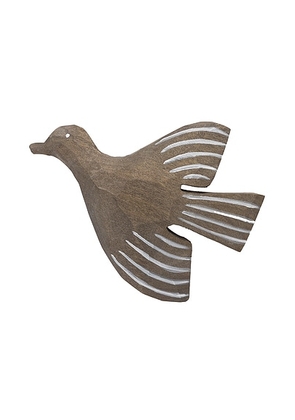 Ferm Living Lola Bird Hook in Anthracite - Brown. Size all.