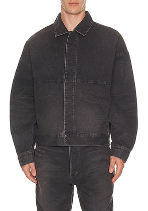 Fear of God Canvas Utility Jacket in Washed Black - Black. Size L (also in M, S, XL).