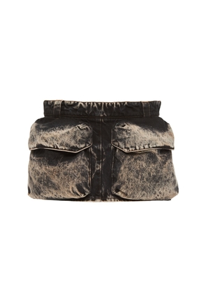Miu Miu Washed-Denim Mini Skirt - Moda Operandi
