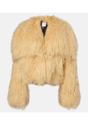 The Attico Cropped shearling jacket