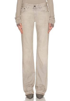 Haikure Carly Slim Straight Leg in Pearl Grey - Grey. Size 29 (also in 26, 28, 30).