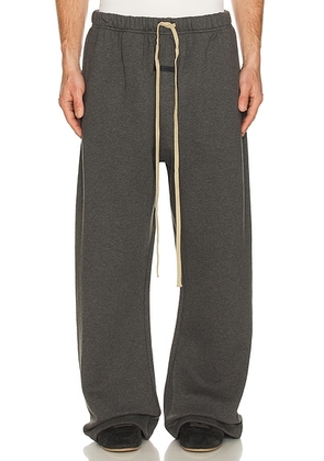 Fear of God ESSENTIALS Flare Sweatpant in Charcoal Heather - Black. Size M (also in L, XXL/2X).