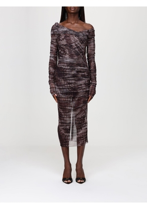 Dress ELISABETTA FRANCHI Woman color Brown