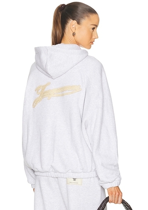 JACQUEMUS Le Hoodie Torneo in Rosemary Label Grey - Light Grey. Size M (also in S, L).