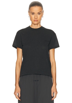 Fear of God ESSENTIALS Classic Fit Tee in Vintage Black - Black. Size M (also in XXS, XS, S, L).