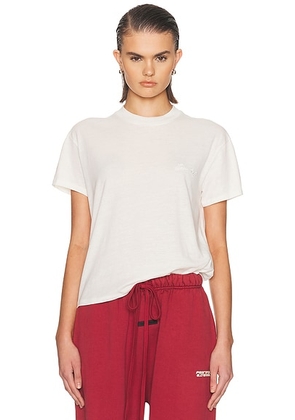 Fear of God ESSENTIALS Classic Fit Tee in Ivory - Ivory. Size M (also in XS, S, L).