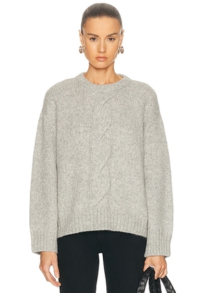 Jenni Kayne Tove Crewneck Sweater in Heather Grey - Grey. Size M (also in L, S, XS).