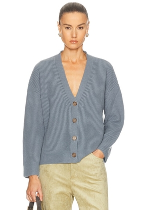 Jenni Kayne Cropped Cashmere Cocoon Cardigan in Seaside - Blue. Size M (also in ).