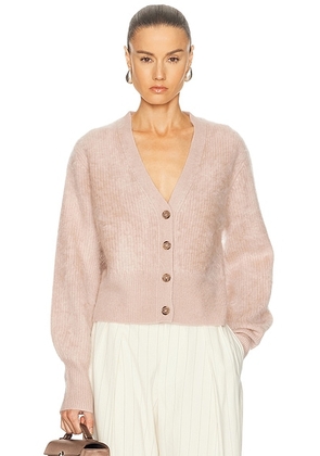 Jenni Kayne Cashmere Peyton Cardigan in Pale Pink - Blush. Size M (also in L, S, XS).