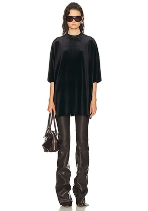 Fear of God ESSENTIALS 90's Shirt Dress in Vintage Black - Black. Size M (also in XS, S, L, XL).